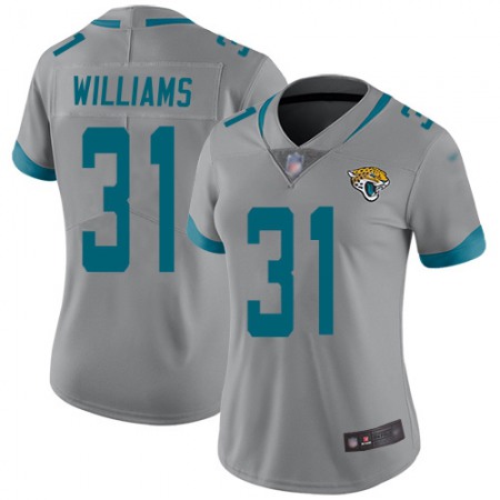 Nike Jaguars #31 Darious Williams Silver Women's Stitched NFL Limited Inverted Legend Jersey