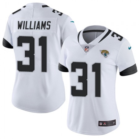 Nike Jaguars #31 Darious Williams White Women's Stitched NFL Vapor Untouchable Limited Jersey