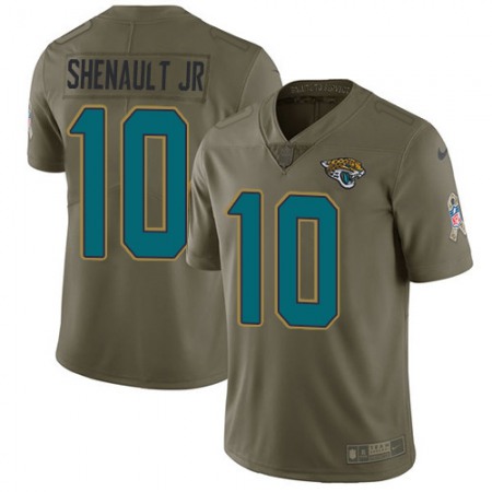 Nike Jaguars #10 Laviska Shenault Jr. Olive Youth Stitched NFL Limited 2017 Salute To Service Jersey