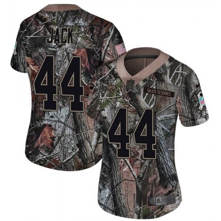 Nike Jaguars #44 Myles Jack Camo Women's Stitched NFL Limited Rush Realtree Jersey