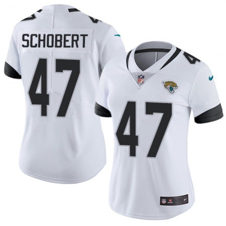 Nike Jaguars #47 Joe Schobert White Women's Stitched NFL Vapor Untouchable Limited Jersey