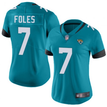 Nike Jaguars #7 Nick Foles Teal Green Alternate Women's Stitched NFL Vapor Untouchable Limited Jersey