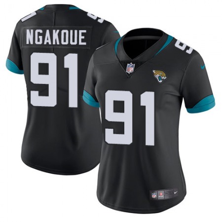 Nike Jaguars #91 Yannick Ngakoue Black Team Color Women's Stitched NFL Vapor Untouchable Limited Jersey