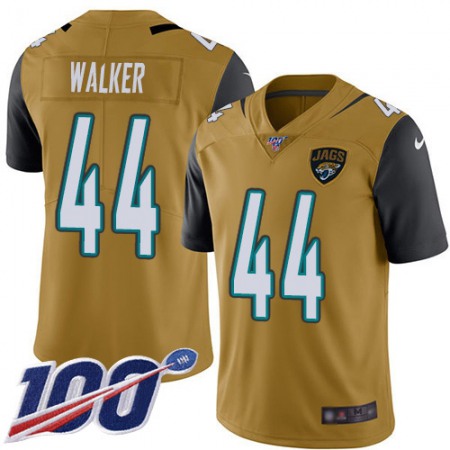 Nike Jaguars #44 Travon Walker Gold Youth Stitched NFL Limited Rush 100th Season Jersey