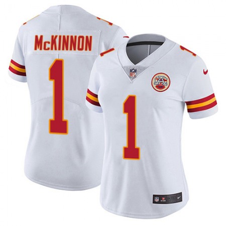 Nike Chiefs #1 Jerick McKinnon White Women's Stitched NFL Vapor Untouchable Limited Jersey