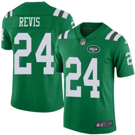 Nike Jets #24 Darrelle Revis Green Youth Stitched NFL Elite Rush Jersey