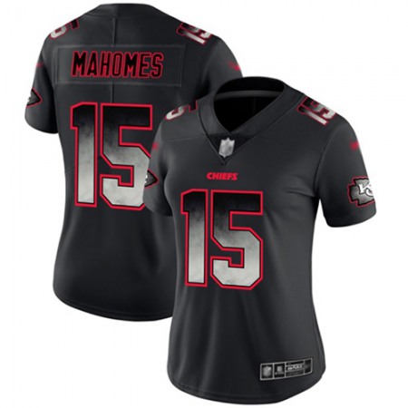 Nike Chiefs #15 Patrick Mahomes Black Women's Stitched NFL Vapor Untouchable Limited Smoke Fashion Jersey