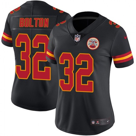 Nike Chiefs #32 Nick Bolton Black Women's Stitched NFL Limited Rush Jersey