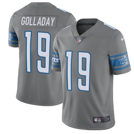 Nike Lions #19 Kenny Golladay Gray Youth Stitched NFL Limited Rush Jersey