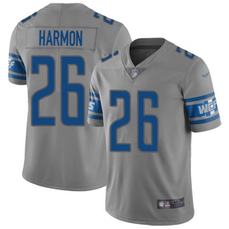 Nike Lions #26 Duron Harmon Gray Youth Stitched NFL Limited Inverted Legend Jersey