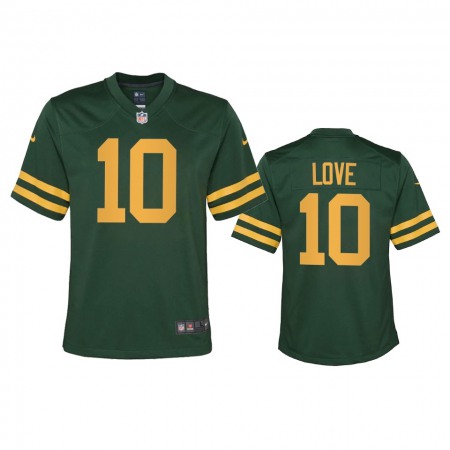 Green Bay Packers #10 Jordan Love Youth Nike Alternate Game Player NFL Jersey - Green