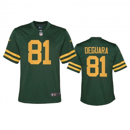 Green Bay Packers #81 Josiah Deguara Youth Nike Alternate Game Player NFL Jersey - Green