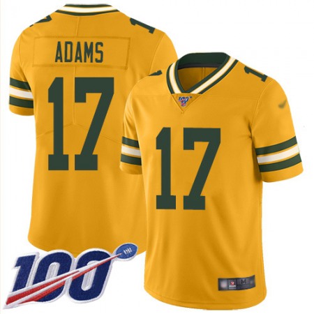 Nike Packers #17 Davante Adams Gold Youth Stitched NFL Limited Inverted Legend 100th Season Jersey