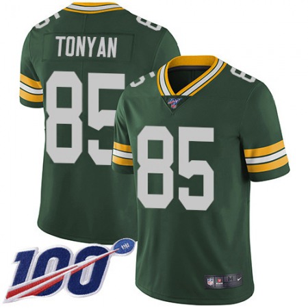 Nike Packers #85 Robert Tonyan Green Team Color Youth Stitched NFL 100th Season Vapor Untouchable Limited Jersey