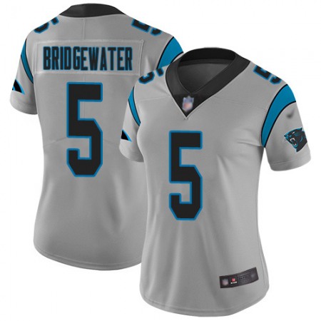 Nike Panthers #5 Teddy Bridgewater Silver Women's Stitched NFL Limited Inverted Legend Jersey