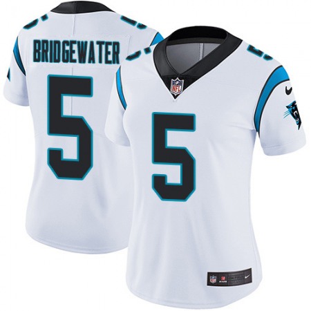 Nike Panthers #5 Teddy Bridgewater White Women's Stitched NFL Vapor Untouchable Limited Jersey