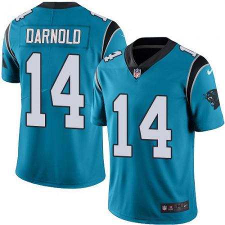 Nike Panthers #14 Sam Darnold Blue Youth Stitched NFL Limited Rush Jersey