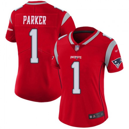 Nike Patriots #1 DeVante Parker Red Women's Stitched NFL Limited Inverted Legend Jersey