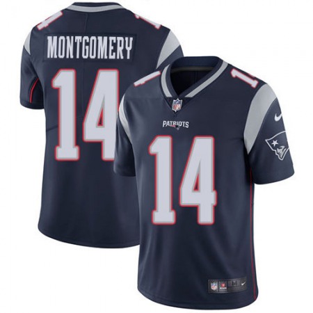 Nike Patriots #14 Ty Montgomery Navy Blue Team Color Youth Stitched NFL Vapor Untouchable Limited Jersey