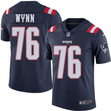 Nike Patriots #76 Isaiah Wynn Navy Blue Youth Stitched NFL Limited Rush Jersey