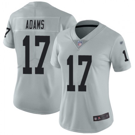 Nike Raiders #17 Davante Adams Silver Women's Stitched NFL Limited Inverted Legend Jersey