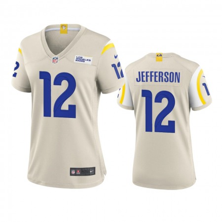 Los Angeles Rams #12 Van Jefferson Women's Nike Game NFL Jersey - Bone