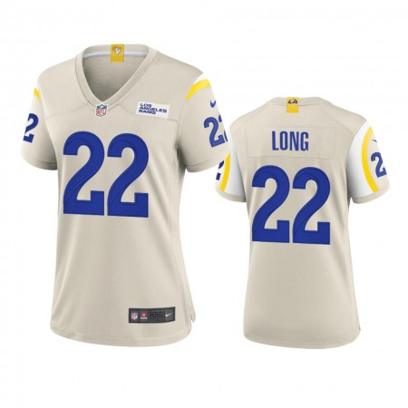 Los Angeles Rams #22 David Long Women's Nike Game NFL Jersey - Bone