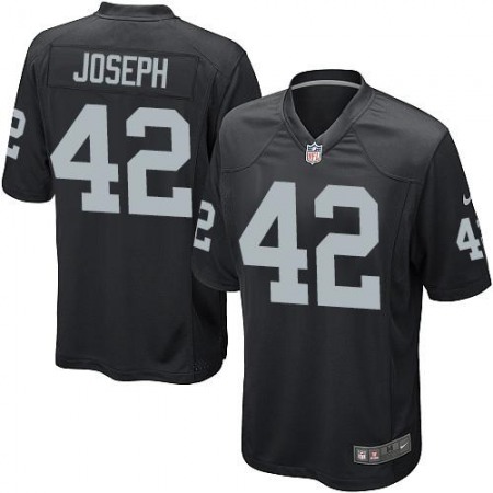 Nike Raiders #42 Karl Joseph Black Team Color Youth Stitched NFL Elite Jersey