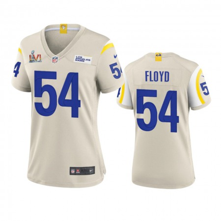 Los Angeles Rams #54 Leonard Floyd Women's Super Bowl LVI Patch Nike Game NFL Jersey - Bone