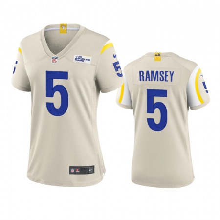 Los Angeles Rams #5 Jalen Ramsey Women's Nike Game NFL Jersey - Bone