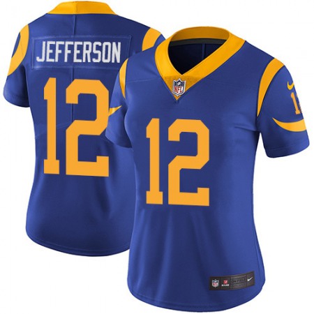 Nike Rams #12 Van Jefferson Royal Blue Alternate Women's Stitched NFL Vapor Untouchable Limited Jersey