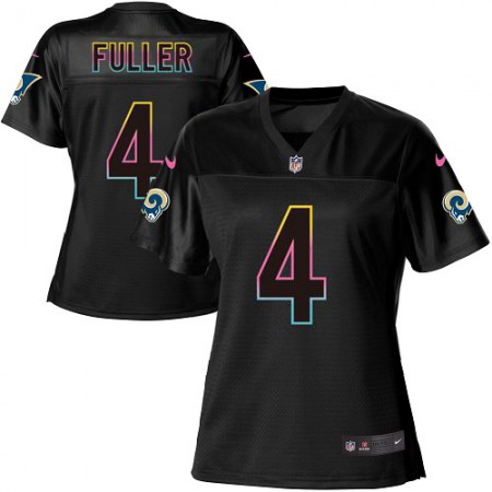 Nike Rams #4 Jordan Fuller Black Women's NFL Fashion Game Jersey