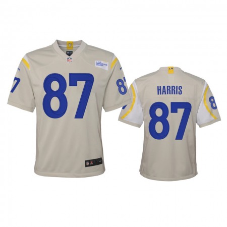 Los Angeles Rams #87 Jacob Harris Youth Nike Game NFL Jersey - Bone