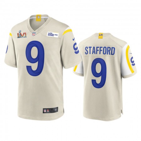 Los Angeles Rams #9 Matthew Stafford Youth Super Bowl LVI Patch Nike Game NFL Jersey - Bone