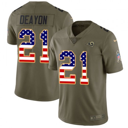 Nike Rams #21 Donte Deayon Olive/USA Flag Youth Stitched NFL Limited 2017 Salute To Service Jersey