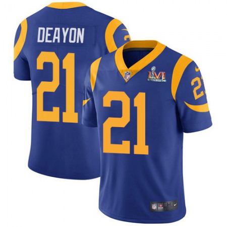 Nike Rams #21 Donte Deayon Royal Blue Alternate Super Bowl LVI Patch Youth Stitched NFL Vapor Untouchable Limited Jersey