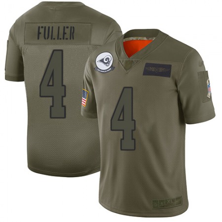 Nike Rams #4 Jordan Fuller Camo Youth Stitched NFL Limited 2019 Salute To Service Jersey