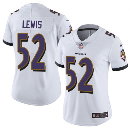 Nike Ravens #52 Ray Lewis White Women's Stitched NFL Vapor Untouchable Limited Jersey