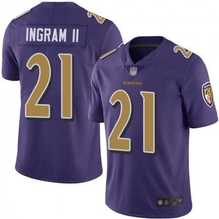 Nike Ravens #21 Mark Ingram II Purple Youth Stitched NFL Limited Rush Jersey