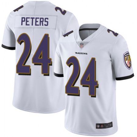 Nike Ravens #24 Marcus Peters White Youth Stitched NFL Vapor Untouchable Limited Jersey