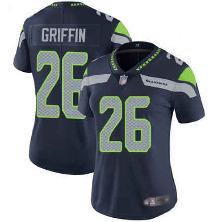 Nike Seahawks #26 Shaquem Griffin Steel Blue Team Color Women's Stitched NFL Vapor Untouchable Limited Jersey