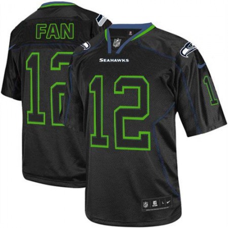 Nike Seahawks #12 Fan Lights Out Black Youth Stitched NFL Elite Jersey