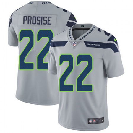 Nike Seahawks #22 C. J. Prosise Grey Alternate Youth Stitched NFL Vapor Untouchable Limited Jersey