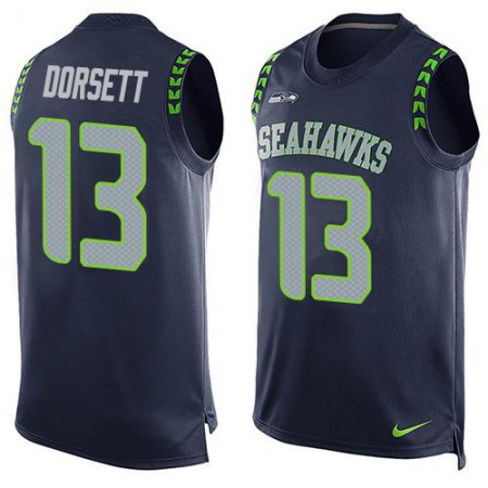 Nike Seahawks #13 Phillip Dorsett Steel Blue Team Color Men's Stitched NFL Limited Tank Top Jersey