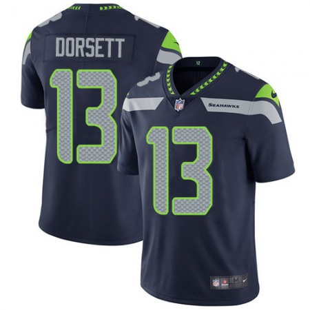 Nike Seahawks #13 Phillip Dorsett Steel Blue Team Color Men's Stitched NFL Vapor Untouchable Limited Jersey