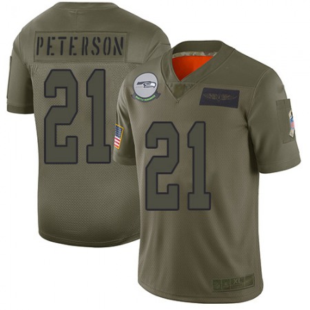 Nike Seahawks #21 Adrian Peterson Camo Men's Stitched NFL Limited 2019 Salute To Service Jersey