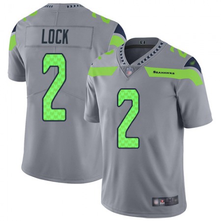 Nike Seahawks #2 Drew Lock Gray Men's Stitched NFL Limited Inverted Legend Jersey