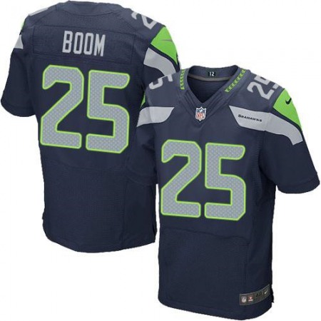 Nike Seahawks #25 Richard Sherman Steel Blue Team Color Men's Stitched NFL Legion of Boom Elite Jersey