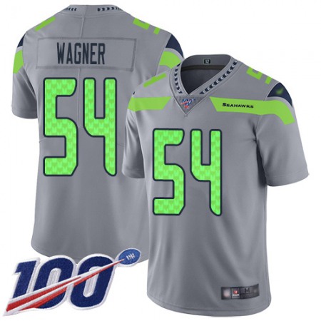 Nike Seahawks #54 Bobby Wagner Gray Men's Stitched NFL Limited Inverted Legend 100th Season Jersey