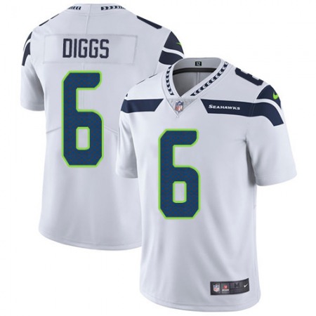 Nike Seahawks #6 Quandre Diggs White Men's Stitched NFL Vapor Untouchable Limited Jersey